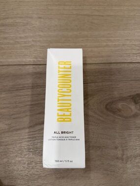 BEAUTYCOUNTER All Bright Triple Acid AHA Kombucha Toner Brand New in Box 5 fl oz